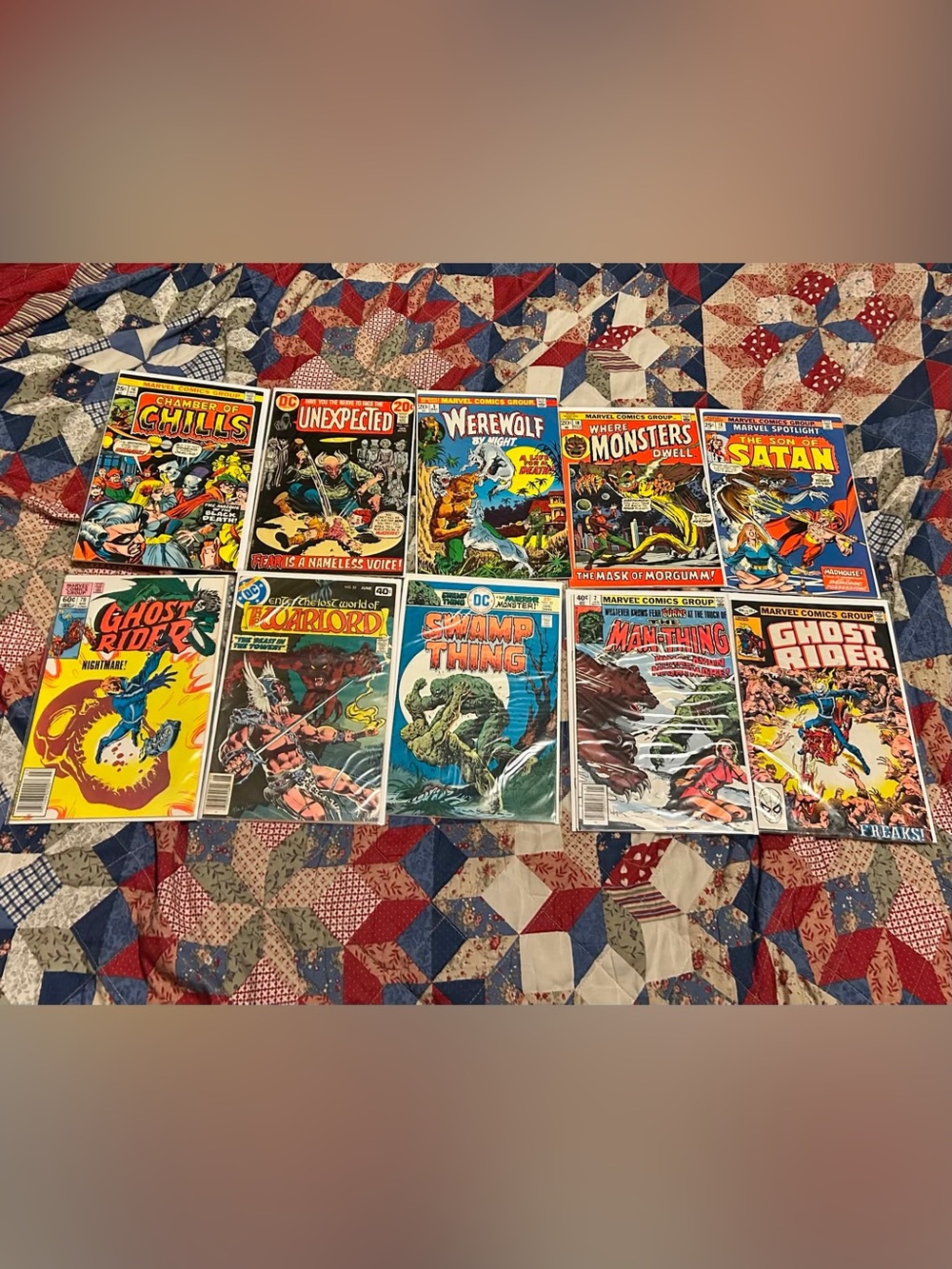 Vintage Horror Comics mostly 70s Marvel DC Werewolf more
